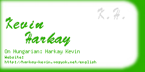kevin harkay business card